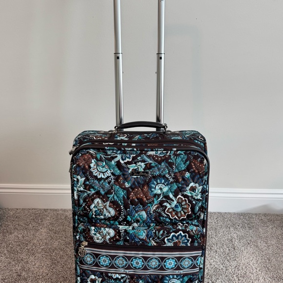 Vera Bradley Java Blue Paisley Suitcase and Garment Bag - Picture 2 of 5